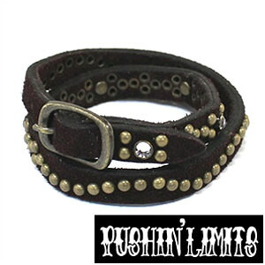 ブレスレット プッシンリミッツ Pushin'Limitsアクセサリー Pushin' Limits アクセサリー メンズ アクセサリ メンズアクセサリー Re BOUS Age PLB-2-BROWN プレゼント ギフト 送料無料