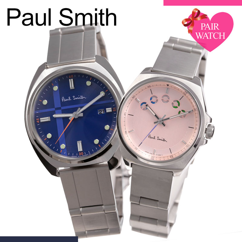 60 Off ペア価格 電池交換不要 ペアウォッチ ポールスミス 腕時計 Paulsmith 時計 ポール スミス ペア Paul Smith クローズド アイ ソーラー メンズ レディース 男性 女性 メタル 青 ピンク カップル お揃い 恋人 彼氏 彼女 夫婦 結婚 記念日 誕生日