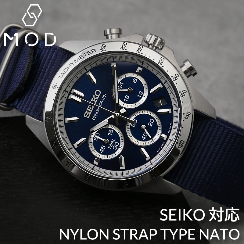 SEIKO クロノグラフ ブラックNATOベルト 楽天市場】【セイコー SEIKO 対応 ベルト】NYLON STRAP TYPE