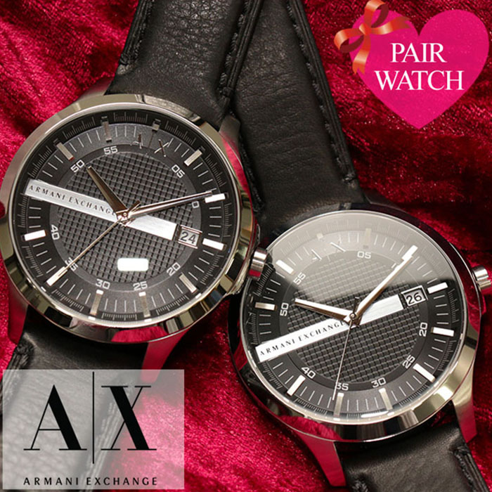 [ペア価格]ペアウォッチ アルマーニエクスチェンジ 時計 ArmaniExchange 腕時計 アルマーニ Armani Exchange アルマーニ時計 メンズ レディース 男性 女性 ペア コーデ 恋人 カップル 夫婦 記念 結婚 革 レザー ベルト AX｜腕時計専門店ハイブリッドスタイル 31,460円