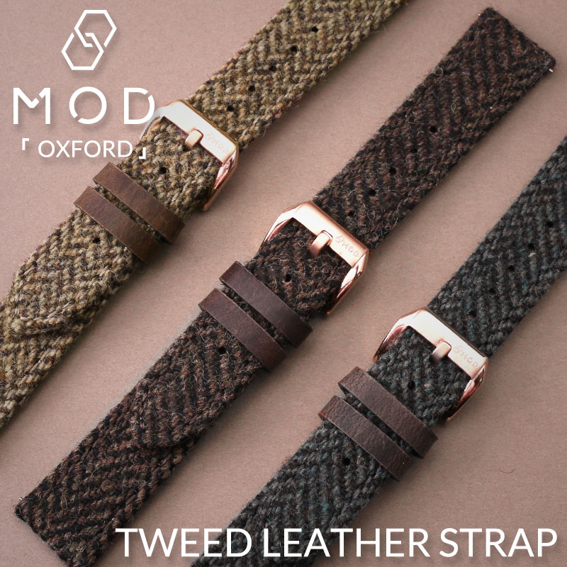 楽天市場】MOD TWEED LEATHER STRAP ツイード レザー ストラップ