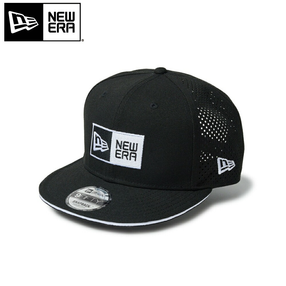 Newera■[Golf] Box Logo Laser Performed Snapback■送料込 ニューエラ(NEW ERA) ゴルフ キャップ 9FORTY A-Frame Laser