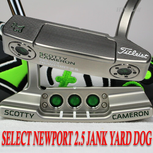 対応 ケーキ Cs754 ゴルフグッズ タイトリスト スコッティキャメロン Scotty Cameron カスタムパター セレクト タイトリスト ニューポート2 5 ジャンク ヤード ドッグ トップライン 3フランジライン ホワイトマタドール ラージグリップ 34インチ Htcゴルフ