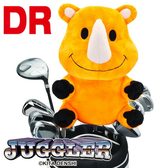 ヘッドカバー ジャグラー ツノっち ヘッドカバー DR用 460cc対応 ドライバー用 gjhd001 つのっち パチスロ キャラクター ゴルフ HC ギフト コンペ 景品 賞品 グッズ MIND マインド KITA DENSHI【送料無料】