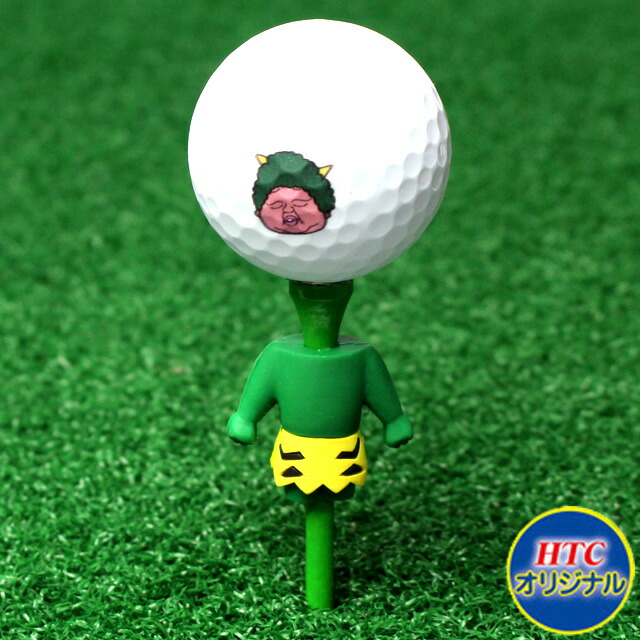 楽天市場 ゴルフコンペ 景品 緑鬼ティー 緑鬼ボールセット 1本1球セット おもしろ ゴルフティー ゴルフティ ゴルフボール賞品 ゴルフ 用品 楽ギフ 包装 Htcゴルフ