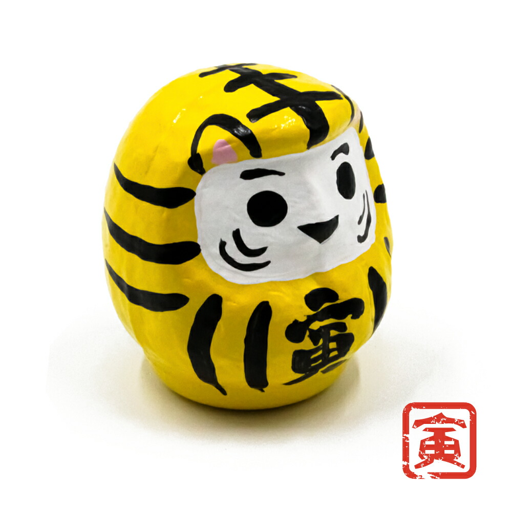 楽天市場】阪神タイガース優勝祈願 虎だるま 黄 1号 サイズ 6.5cm : 蓄光堂