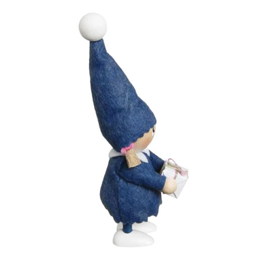 NORDIKA nisse ノルディカ ニッセ 人形 プレゼントを持った青い服の女の子