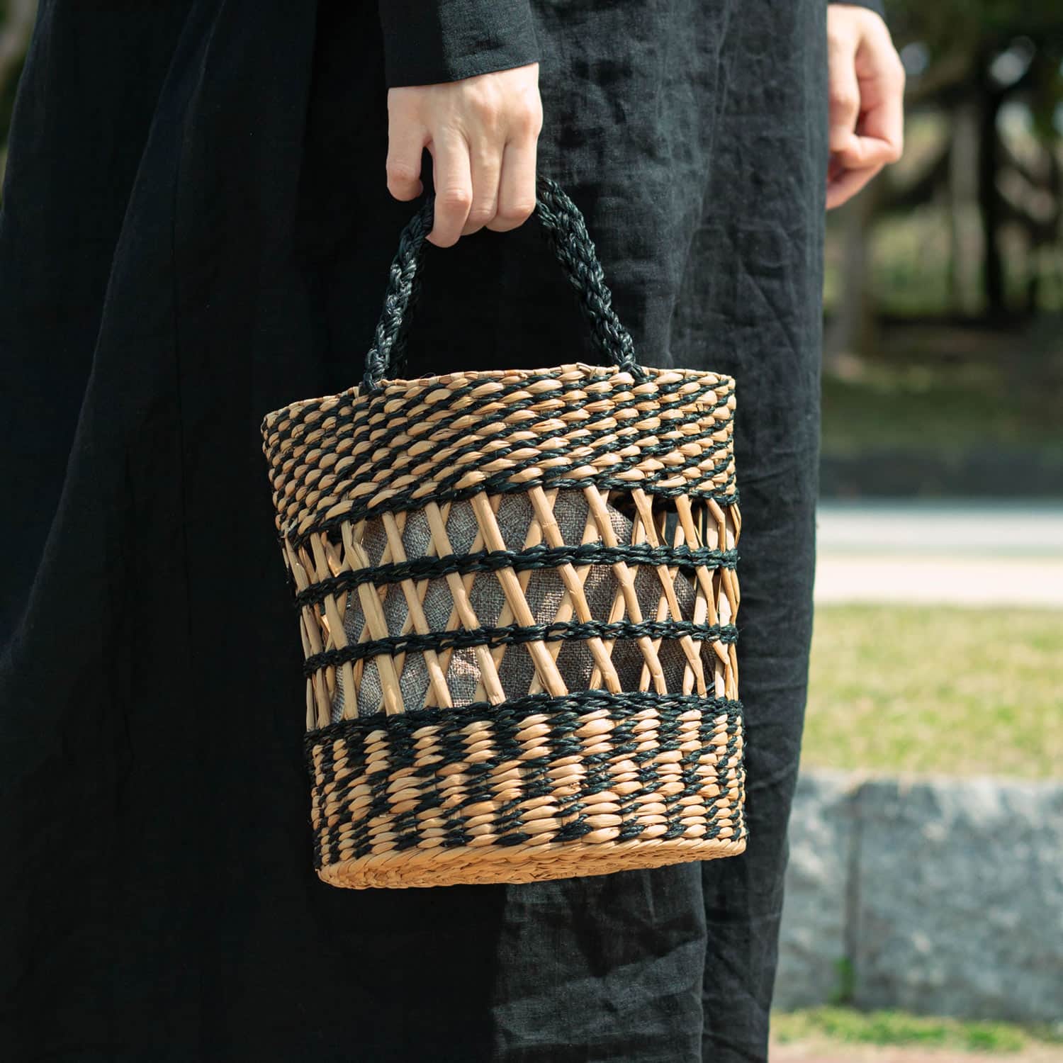 B.C STOCK かごバッグ カゴバッグ AFRICAN SQUARE/アフリカン