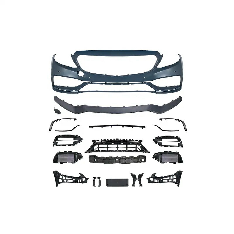 W205 後期 C63仕様 フロントバンパーSET BODY KIT ボディーキット メルセデスベンツ フロント ASSY　社外品 W205C63-17