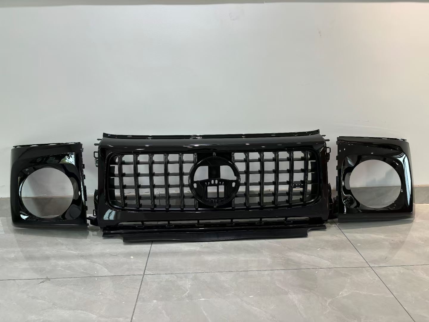 【新商品】W465 G63仕様 グリル パナメリカーナグリル ヘッドライトカバー メルセデスベンツ 社外品 ゲレンデ W465-002|RITZ MAKING