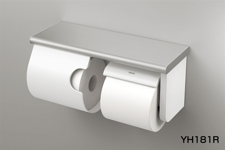 TOTO　スペア付紙巻器（棚付） YH181R/YH181L