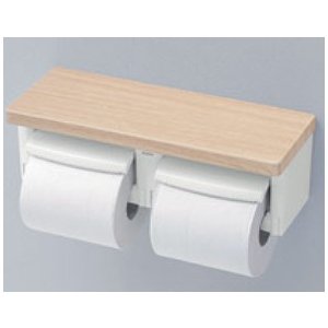 【新品・未使用品】TOTO トイレ二連ペーパーホルダー　棚付　YH700AD TOTO ポイント10倍 [YH700AD]TOTO 棚付二連紙巻器 アルミ製