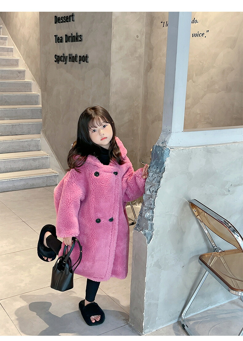 送料無料 毛皮コート 防寒性抜群 暖かいファーコート ロング丈コート ゆったり 結婚式 披露宴 エレガント 女の子 フォックス ーふわふわ 厚手 子供コート防風 子供 キッズ お出かけ 子ども服通園 通学 子供服 保温 防寒コート 可愛い オーバーコートフェイクファー