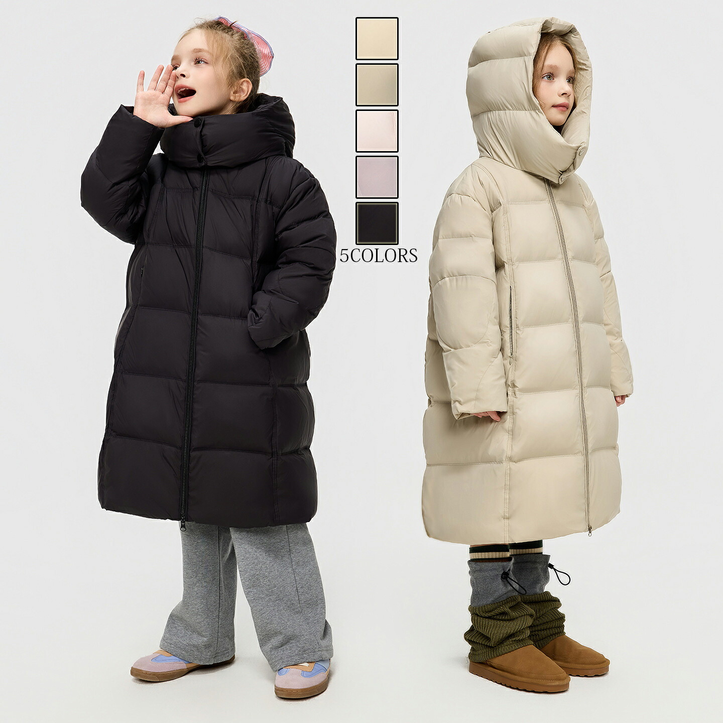 送料無料 防寒 秋冬子供 ジャケット キッズ 男の子 女の子 中綿コート ロング丈コート アウター フード付き 保温 キッズ 防寒防風 暖かい ジュニア カジュアル 子供服 厚手 ゆったり 軽い 綺麗 エレガント アウター ダウンコート お出かけ通園 通学 カジュアル