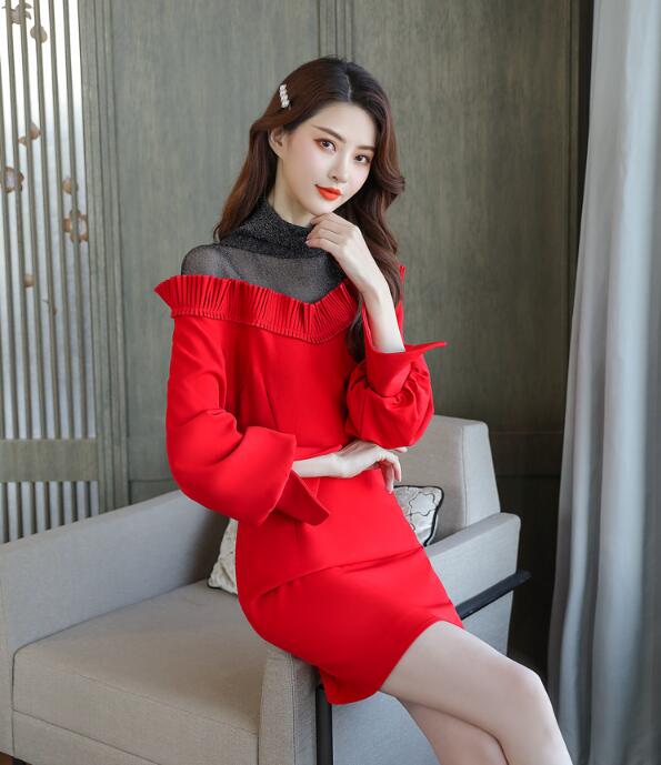 限定品 ワンピース セクシー ワンピース 長袖ワンピース 透け感あり 上品 大人気 S M L Xl 代30代40代 タイトワンピース セクシードレス エレガント 可愛い 着痩せ ファンション カジュアル 体型カバー キレイめ キャバドレス 秋冬 ミニ丈ワンピース レディース