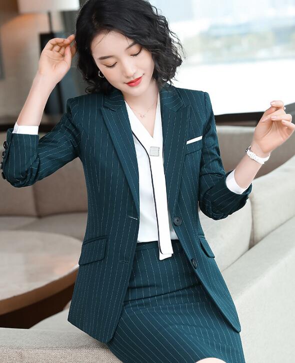 スーツ フォマールスーツ スカートスーツ 細身 制服 OL通勤ウエア 二点セット オフィス就活面接 セット ワンピース ブレザー