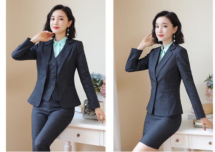 驚きの安さ 高品質 エレガントレディース 一つボタンスーツ着痩せ Ol 通勤 パーティードレス フォーマル 卒業式 結婚式 二次会女性 代30代40代50代 3点セット成人式黒 青s M L Xl 2xl 3xl 4xl 5xl長袖ジャケット ベスト パンツ スカートパンツスーツ カジュアル