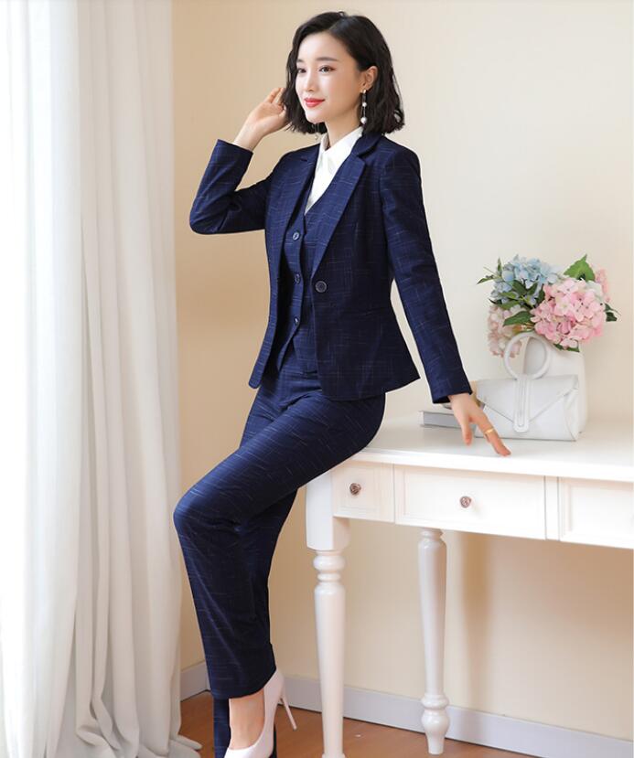 驚きの安さ 高品質 エレガントレディース 一つボタンスーツ着痩せ Ol 通勤 パーティードレス フォーマル 卒業式 結婚式 二次会女性 代30代40代50代 3点セット成人式黒 青s M L Xl 2xl 3xl 4xl 5xl長袖ジャケット ベスト パンツ スカートパンツスーツ カジュアル