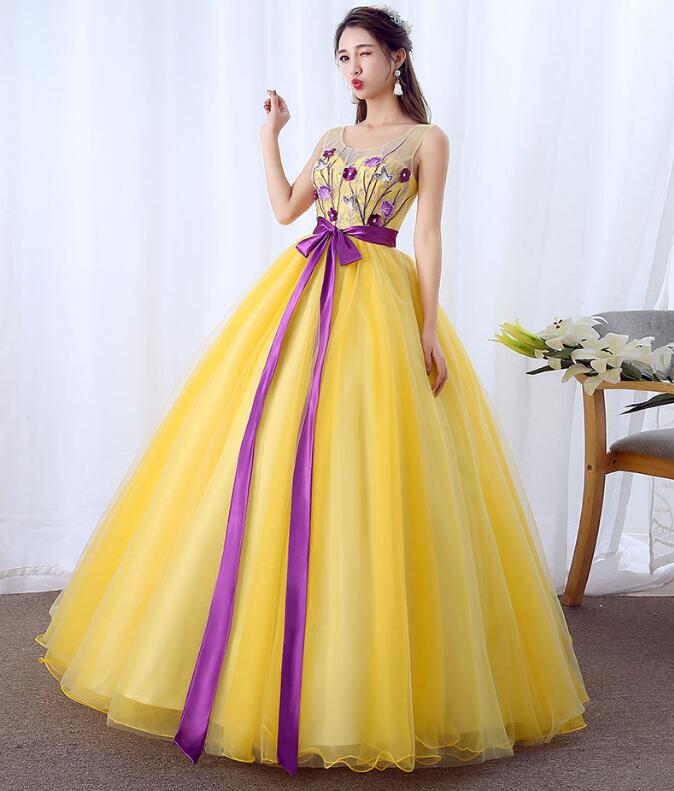 楽天市場】在庫処分 即納 xsサイズ イエロー 花柄 ロングドレス