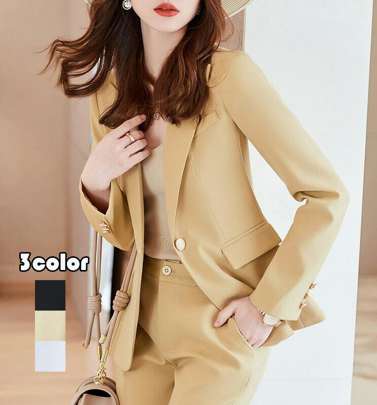 36円 超安い品質 上品 送料無料 ビジネス 夏秋 レディーススーツ 2点セット ジャケット パンツ 司会 フォーマル 長袖 Ol 通勤 フォマール スーツ 着痩せ カジュアル 洗える ファッション 成人式 卒業式 代30代40代 制服 3色選択可 S M L Xl 2xl 3xl 4xl