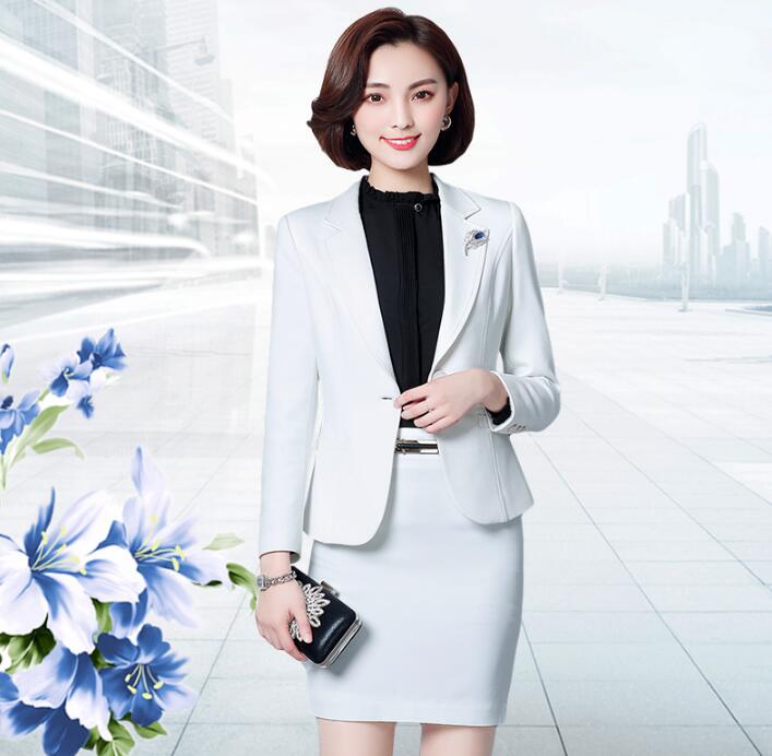 国内外の人気 着痩せ 秋春夏 スカートスーツ 制服 オフィス Ol 通勤 フォーマル ジャケット 長袖シャツ スカート ビジネススーツ 3点セットスーツ レディース 洗えるスーツ 送料無料 品質良い 代30代40代 白 ホワイト リクルートスーツ 母の日 春夏 新作 S M L Xl 2xl