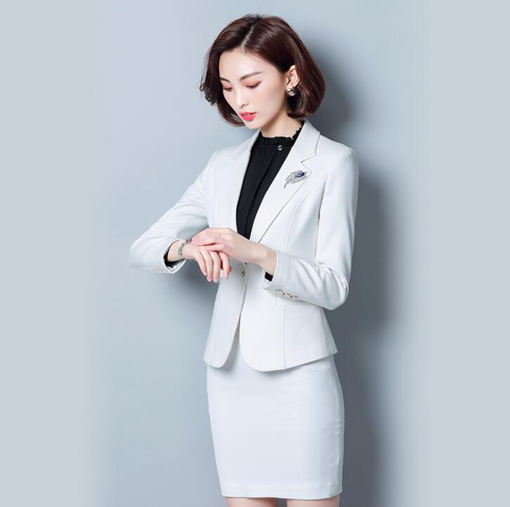 国内外の人気 着痩せ 秋春夏 スカートスーツ 制服 オフィス Ol 通勤 フォーマル ジャケット 長袖シャツ スカート ビジネススーツ 3点セットスーツ レディース 洗えるスーツ 送料無料 品質良い 代30代40代 白 ホワイト リクルートスーツ 母の日 春夏 新作 S M L Xl 2xl