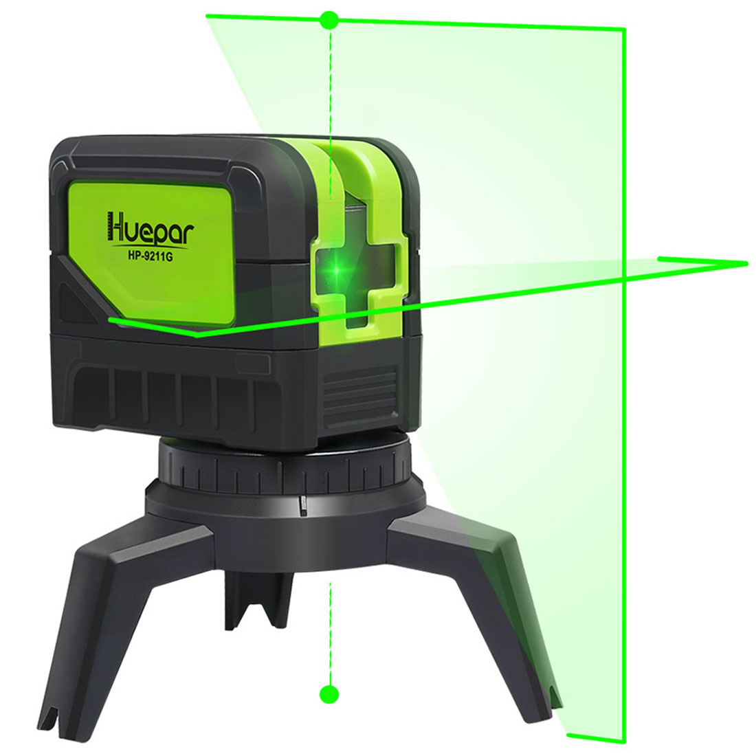 Huepar 1年間保証 グリーンレーザー墨出し器 墨出し 墨出機 垂直ライン 墨だし器 レーザー水平器 地墨 墨出器 水平 レーザー測定器