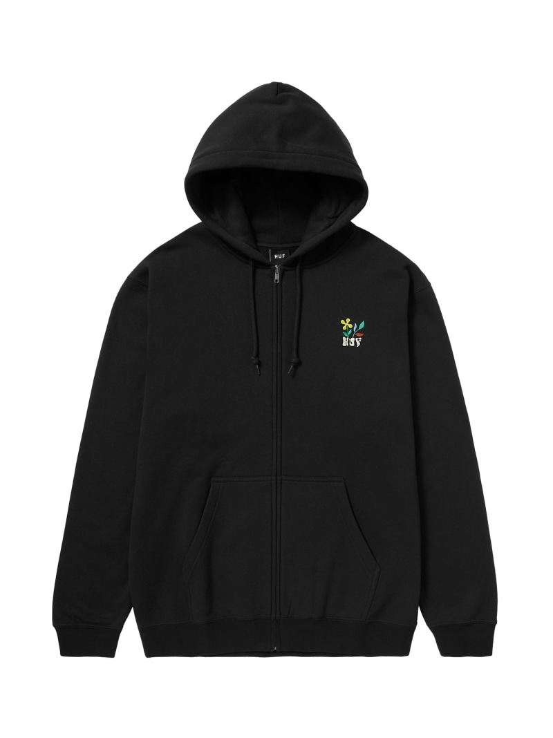 HUF グレー ジップアップジャケット 24e-o-h-fl00228_005.jpg
