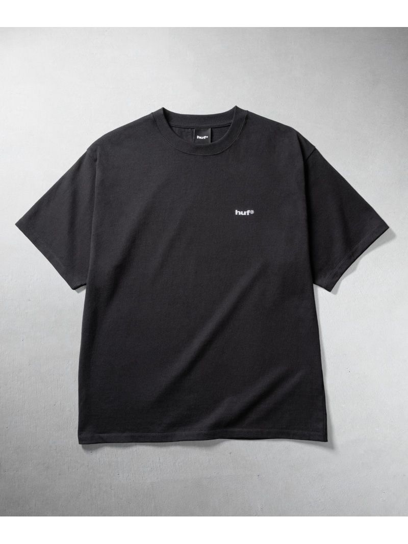 HUF eightynine TEE / HUF ロゴタイプ ティーシャツ HUF ハフ トップス カットソー・ティーシャツ 黒いこと 青色 白いこと【貨物輸送無料】[ Fashion] トップス-Tシャツ・カットソー