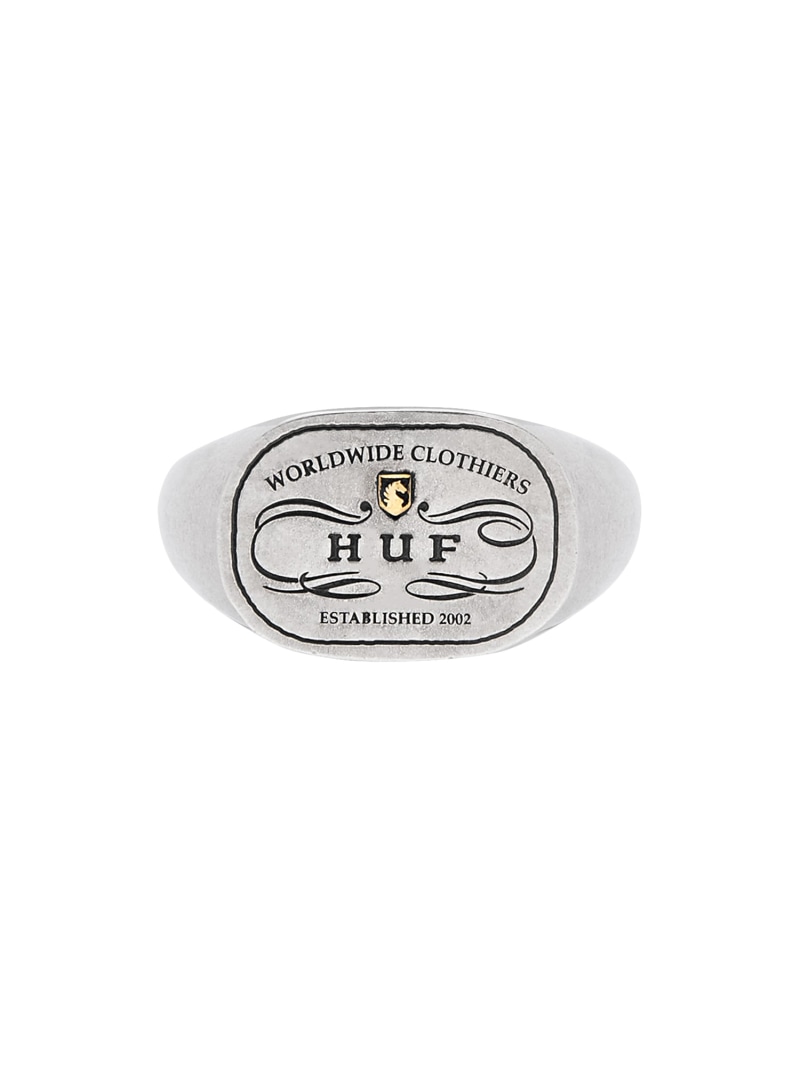 WORLDWIDE CLOTHIERS SIGNET RING / HUF リング 指輪 HUF ハフ アクセサリー・腕時計 リング・指輪 シルバー【送料無料】[ Fashion]