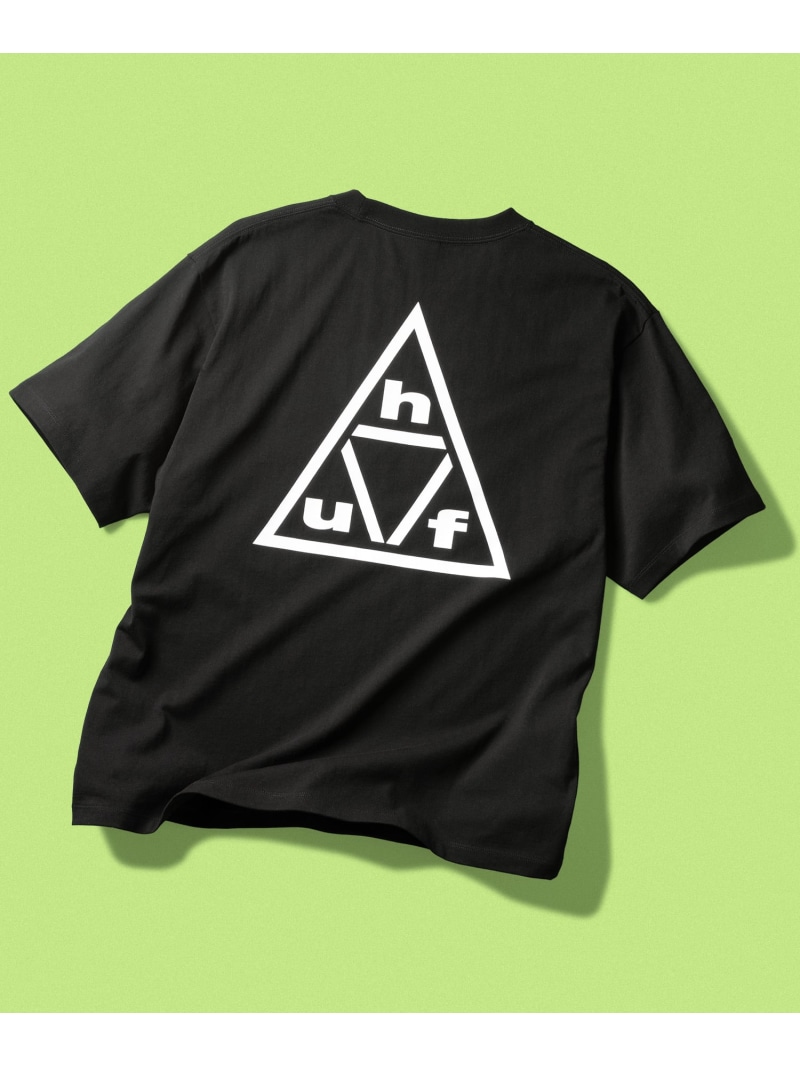 TRIPLE TRIANGLE TEE / HUF ハフ Tシャツ HUF ハフ トップス カットソー・Tシャツ ブラック グリーン ホワイト【送料無料】[ Fashion]