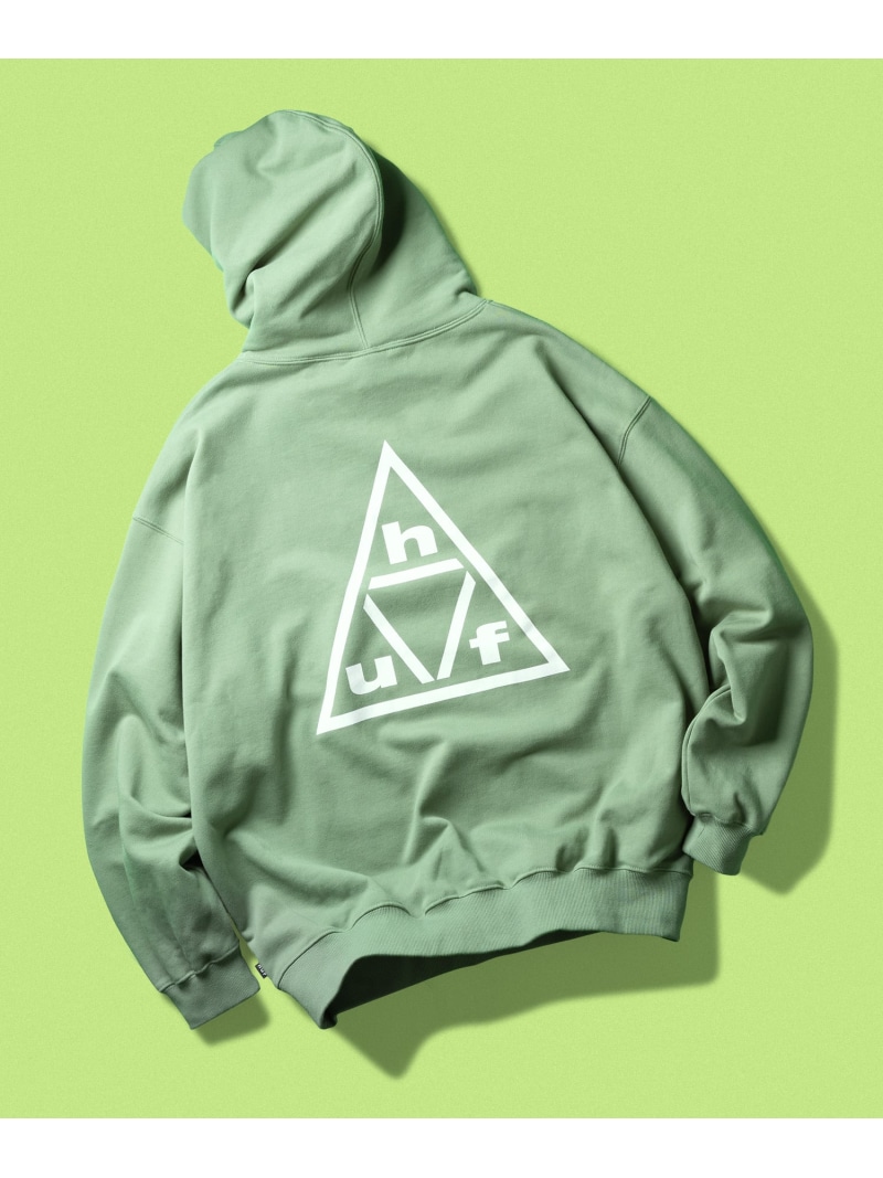 TRIPLE TRIANGLE PO HOODIE / HUF ハフ パーカー HUF ハフ トップス パーカー・フーディー グリーン ブラック【送料無料】[ Fashion]