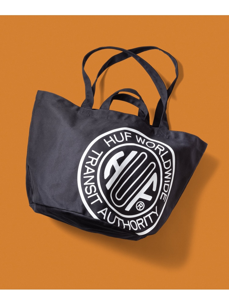 TOKEN TOTE BAG / HUF ハフ トートバッグ HUF ハフ バッグ トートバッグ ネイビー ホワイト【送料無料】[ Fashion]