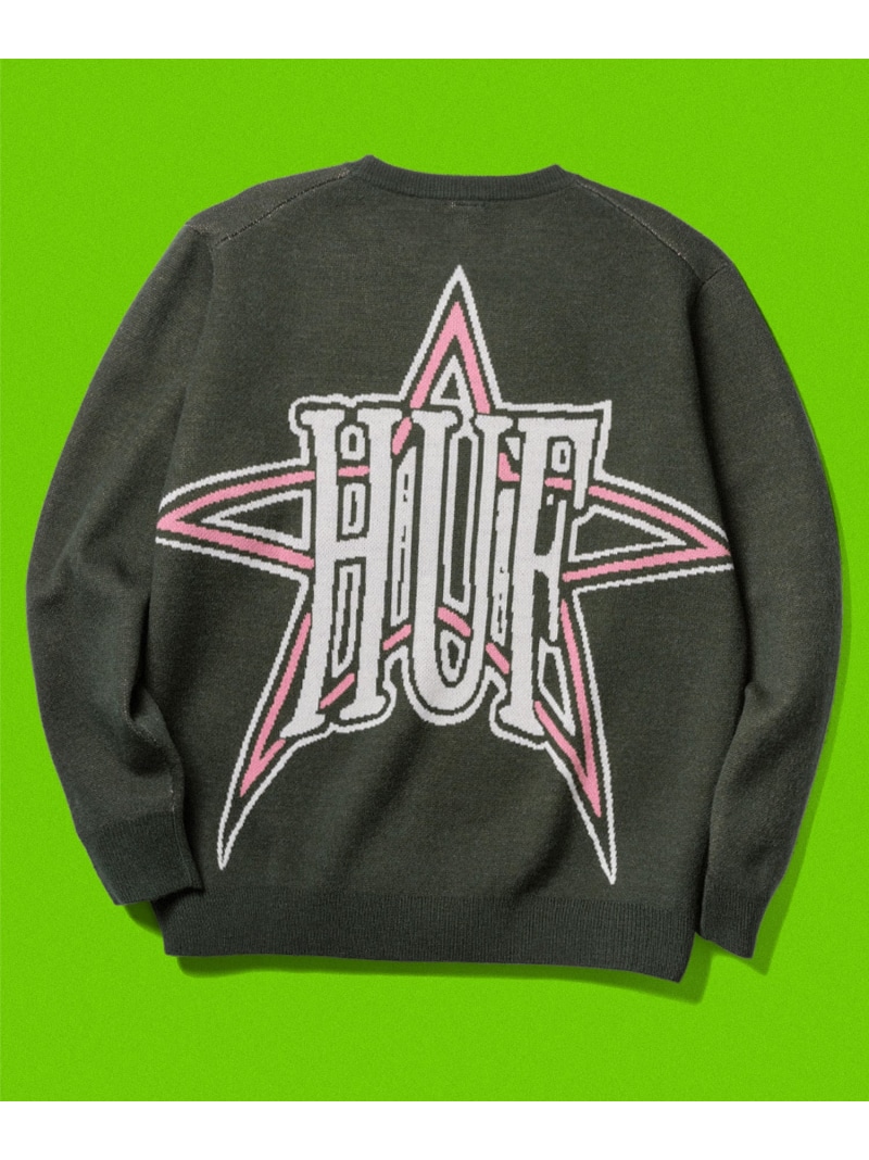 楽天市場】HUF ハフ SONG INTARSIA SWEATER KN00507FA24