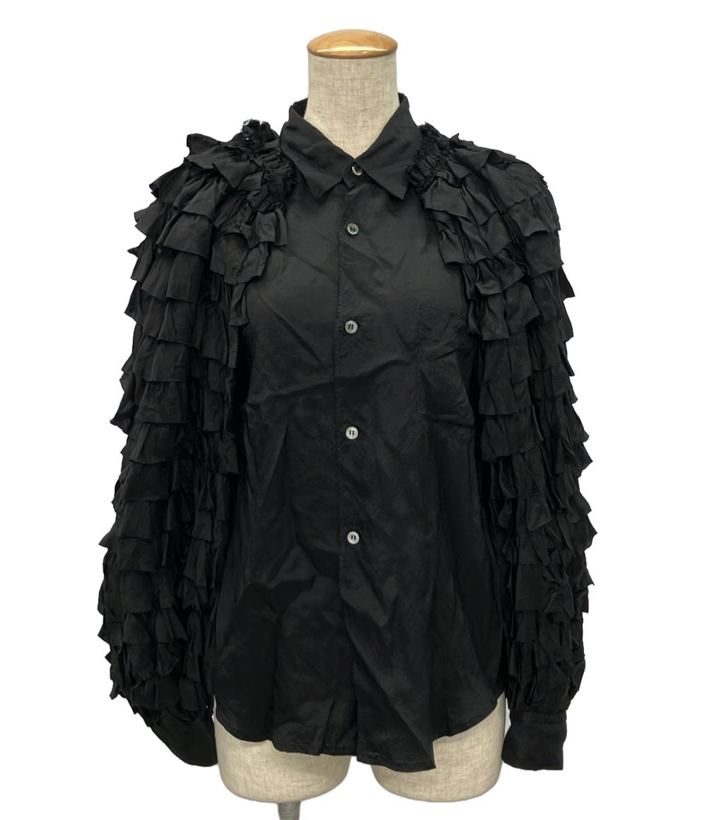 COMME des GARCONS SHIRT コムデギャルソンシャツ/フリルストライプ長袖シャツ/FK-B039/ABランク/93【中古】 COMME des GARCONS SHIRT コムデギャルソンシャツ/フリル