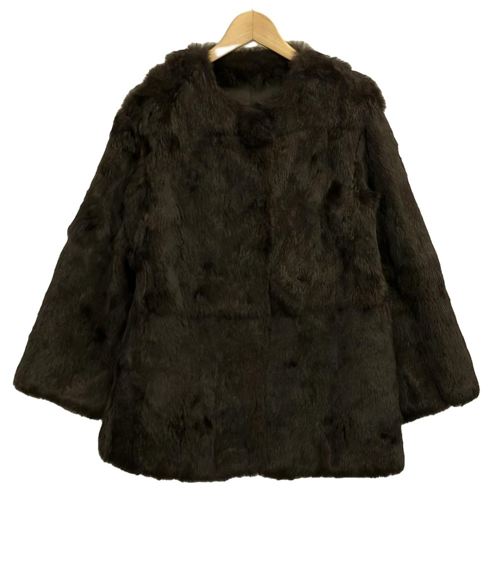 楽天市場】MAMU（マム） ファーコート ダークブラウン サイズ：フリー