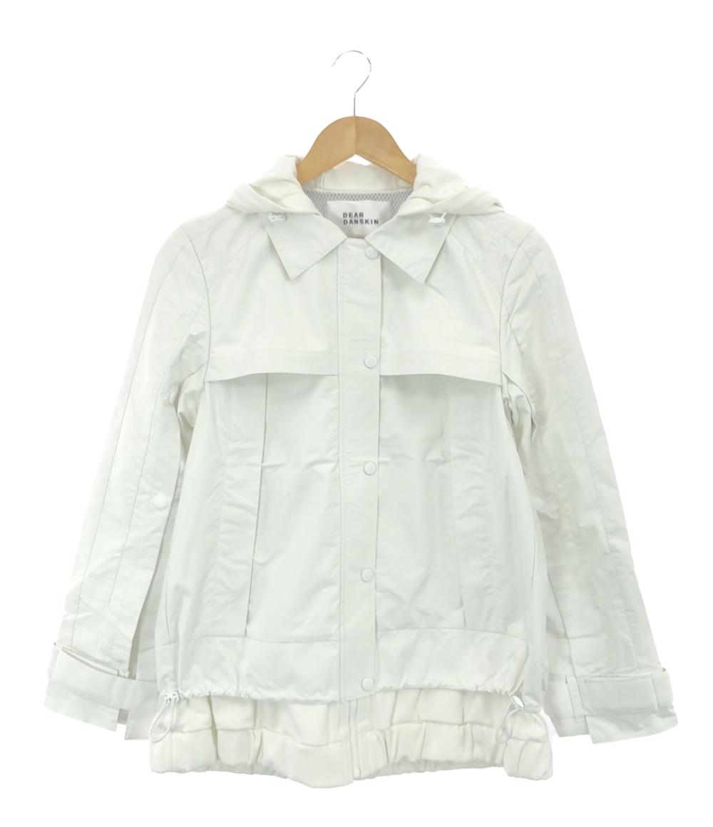 //ディアダンスキン DEAR DANSKIN *ストレッチショートジャケット*Mコート腰紐ライトベージュ裏地アウター(jk4-2310-242)【51K32】 ディアダンスキン DEAR DANSKIN *ストレッチショートジャケット