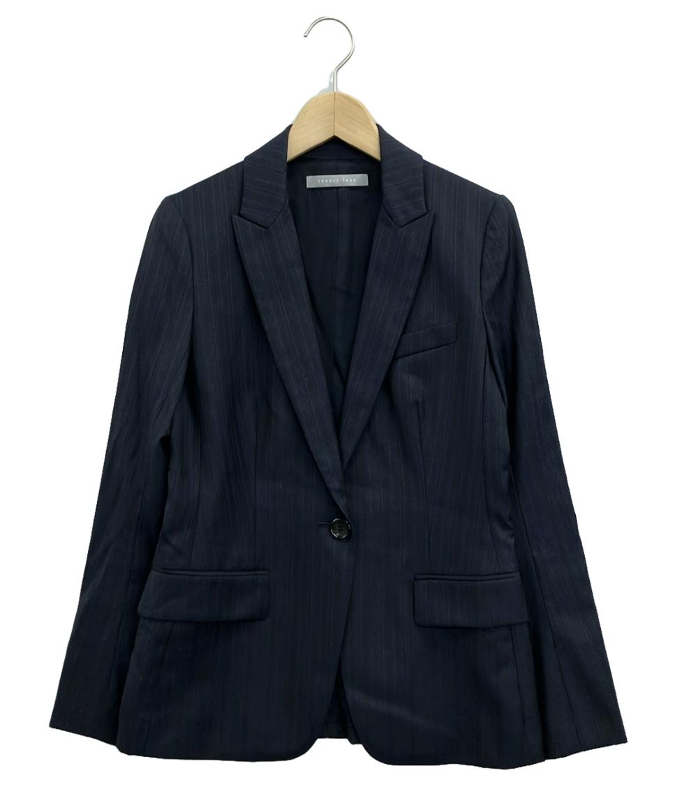 theory luxe リネン　ノーカラージャケット　38 セオリーリュクス theory luxe 24SS Crisp Linen Katia ノー