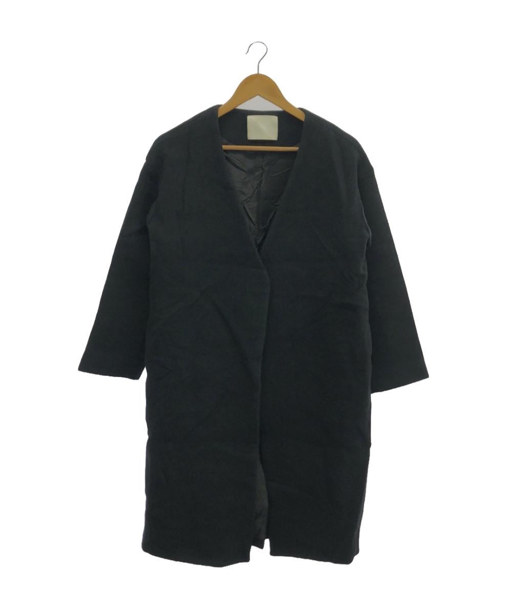 楽天市場】【中古】STUDIO DOEノーカラージャケット ブラック