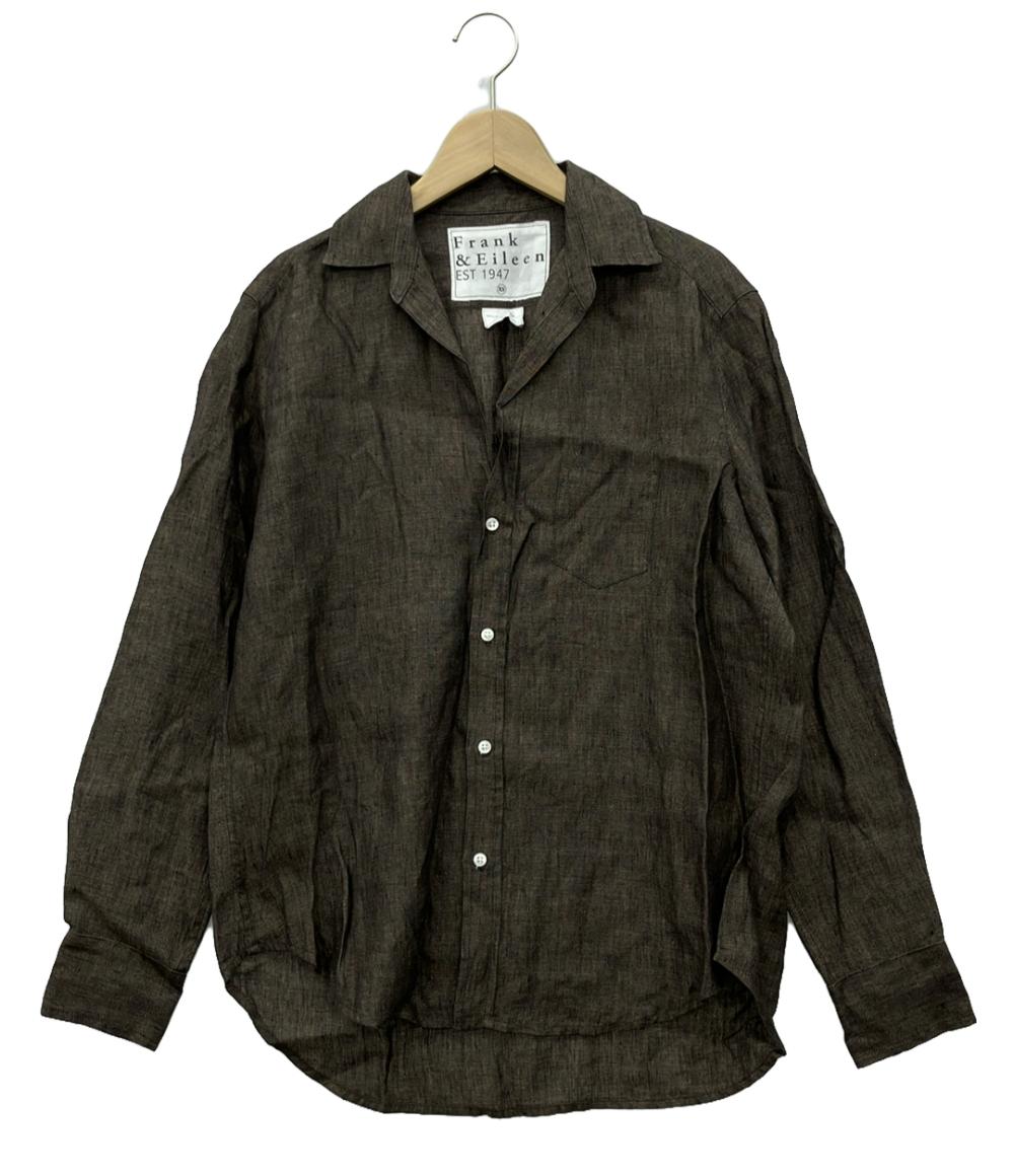 カレンソロジー 長袖シャツ リネン100 ブラック CL406040ER-00 レディース SIZE F Curensology 中古 中古】 カレンソロジー 長袖シャツ リネン100 ブラック