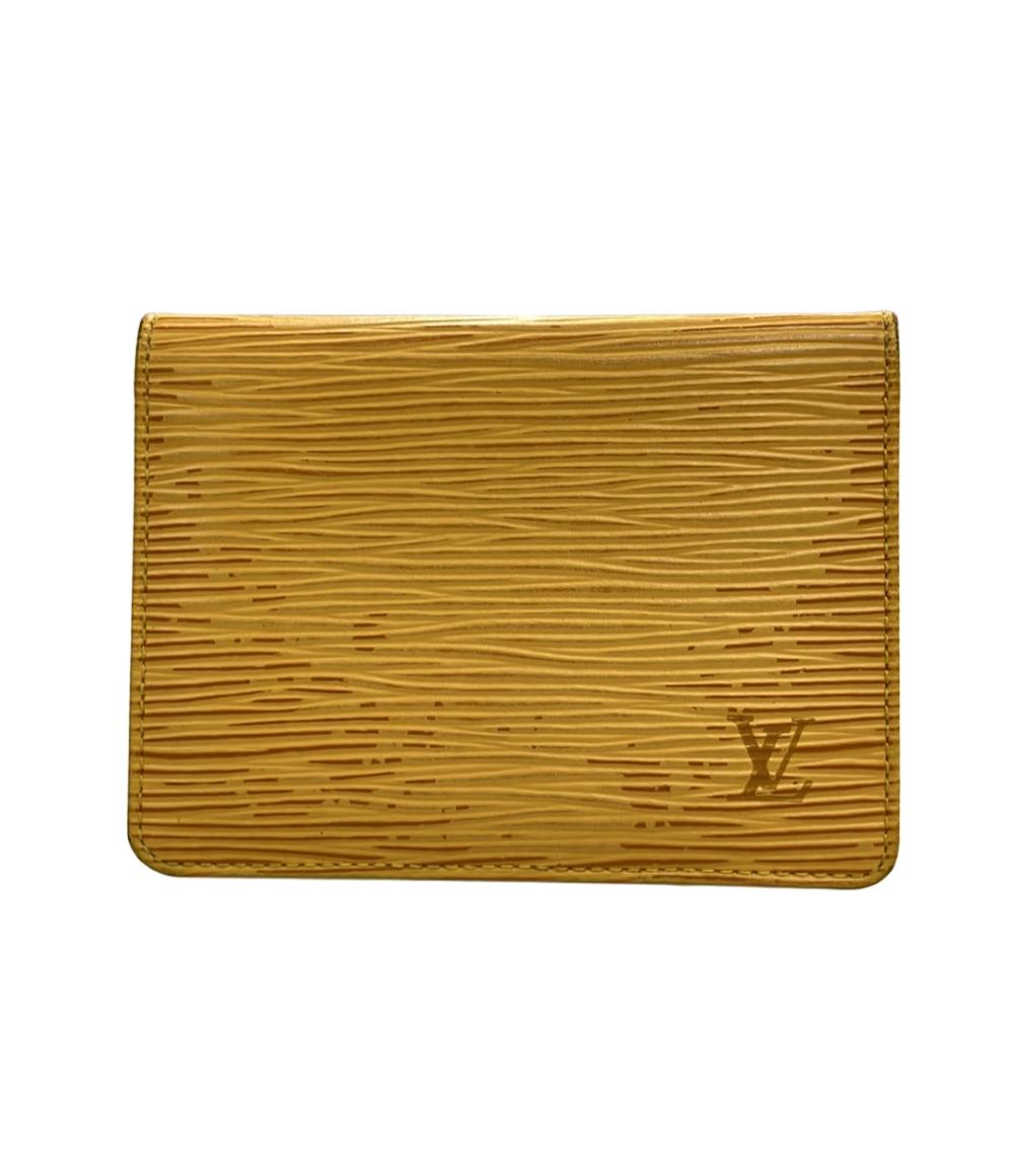 ✳︎使用感少＊パスケース/カードケース ポルト2カルトヴェルティカル エピ レッド LOUIS VUITTON 【ルイヴィトン】エピ パスケース M63207 ポルト