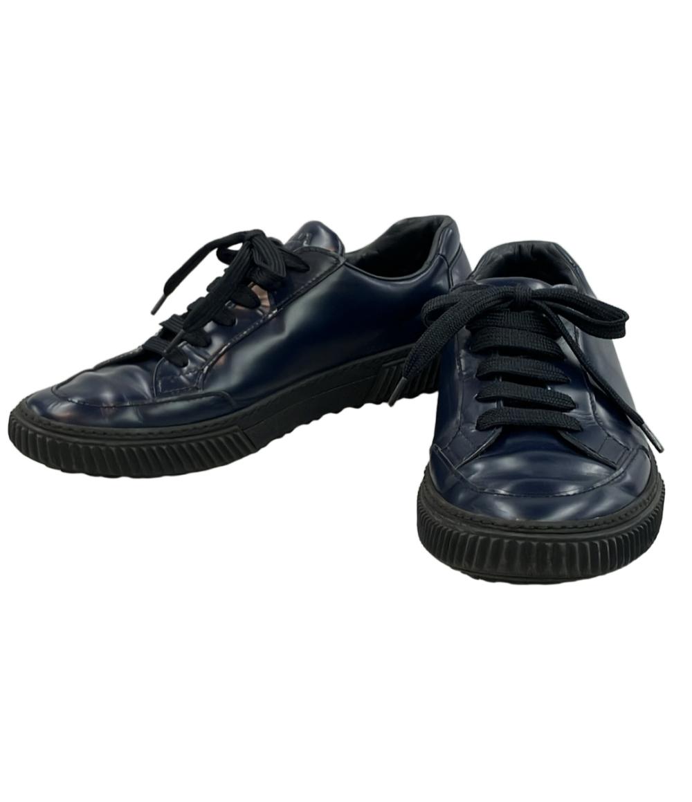 かざま　PRADA ダブルホイールスニーカー36.5 黒スパンコール 7980 プラダ クラウドバスト サンダー スパンコール ラバー ロゴ