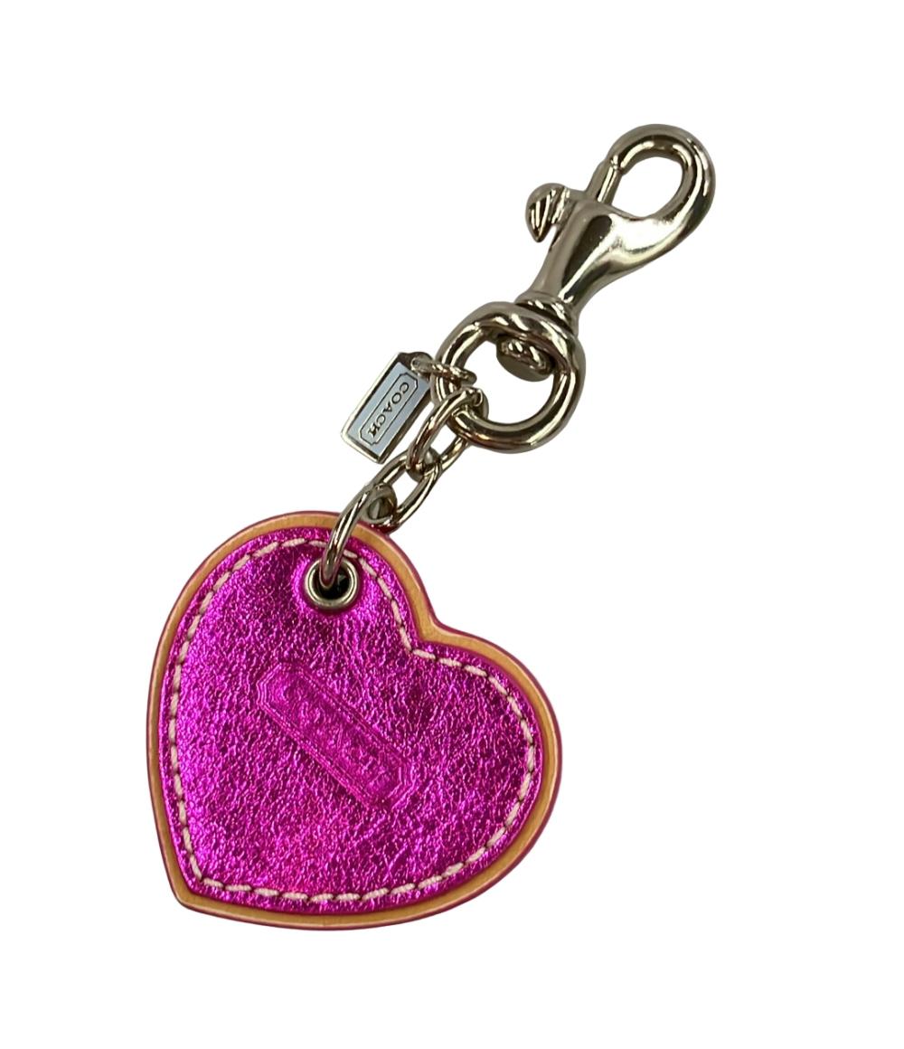 COACH コーチ　キーホルダー付き　美品　Y2K 平成ギャル ハート バッグ チャーム （キーホルダー・ストラップ）｜COACH