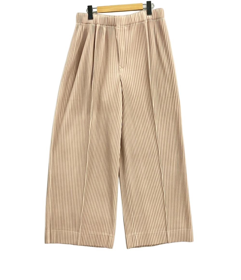 オムプリッセ イッセイミヤケ　消しプリーツパンツ　クロップド　グレー HOMME PLISSE ISSEY MIYAKE オムプリッセイッセイミヤケ