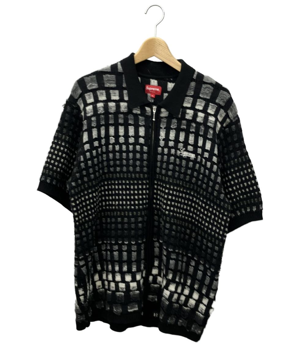 Supreme ブラッシュドグリッドカーディガン　ブラック SUPREME シュプリーム 22SS Brushed Grid Cardigan ブラッシュド