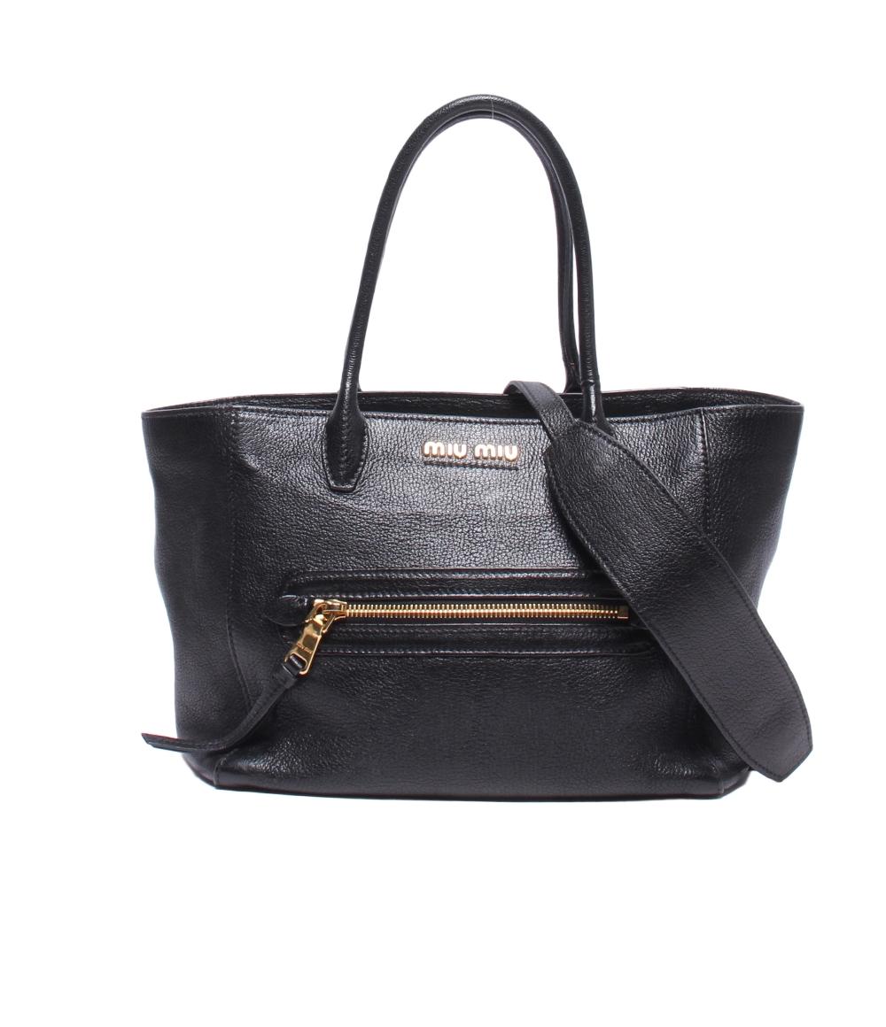 ミュウミュウ ハンドバッグ 2way ミュウ ミュウ◇miu miu2WAY ハンドバッグ（28D-10）