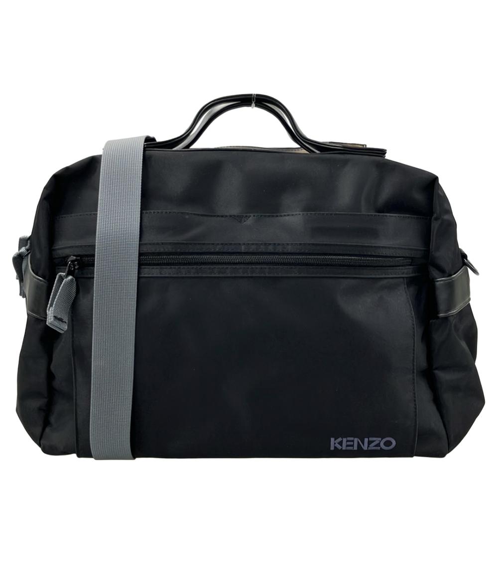KENZO ケンゾー レザー ボストンバッグ シボ革 大容量 ブラック 希少品 希少】KENZO ケンゾー レザー ボストンバッグ シボ革 大容量