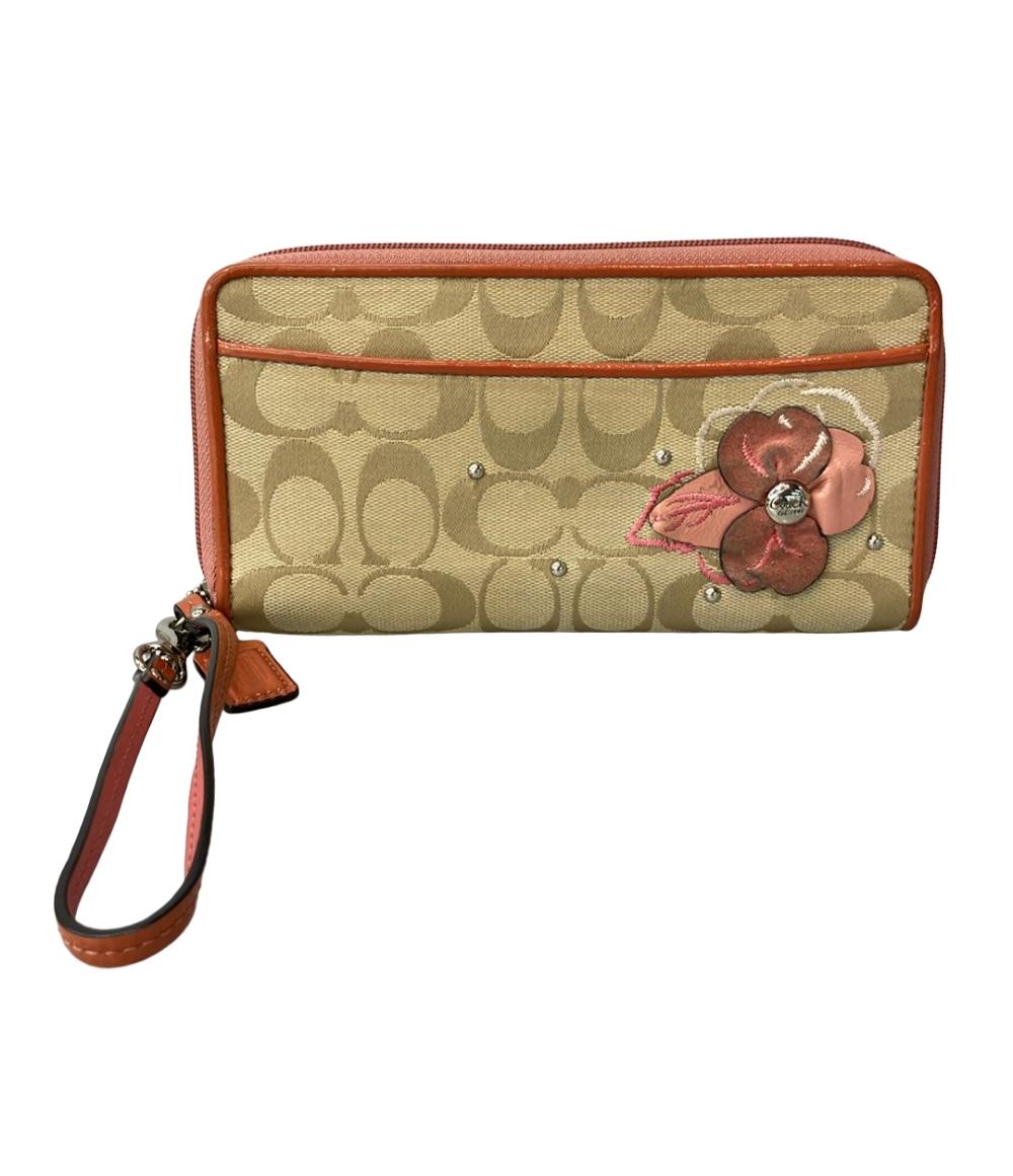 楽天市場】【中古】 COACH （コーチ） ﾌﾗﾜｰｱｯﾌﾟﾘｹ ﾗｳﾝﾄﾞﾌｧｽﾅｰ長