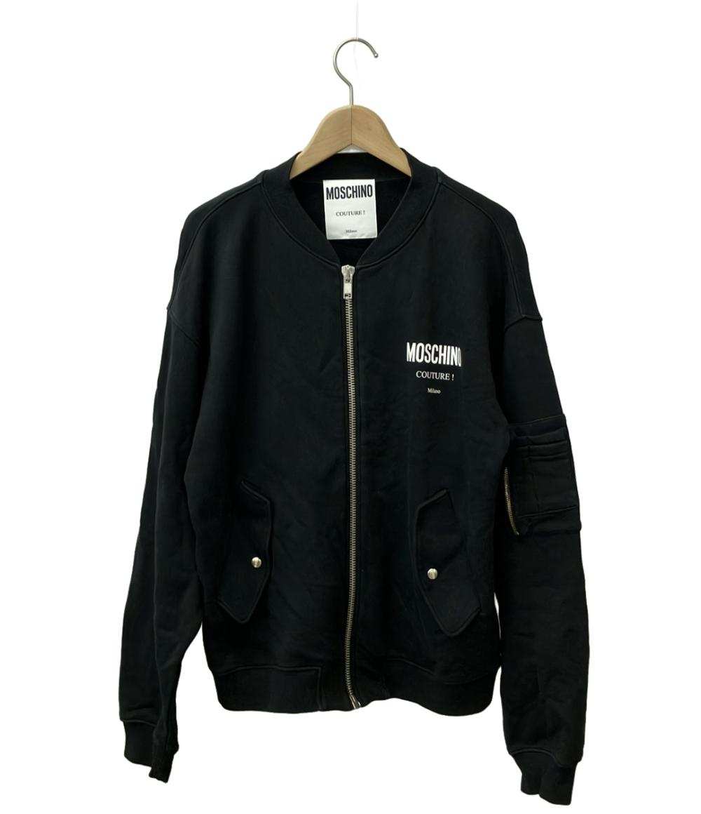 【7%OFFクーポン&500円OFFクーポン18日23:59迄】【中古】 美品 モスキーノ ジップアップスウェット レディース SIZE 50 (XL) MOSCHINO