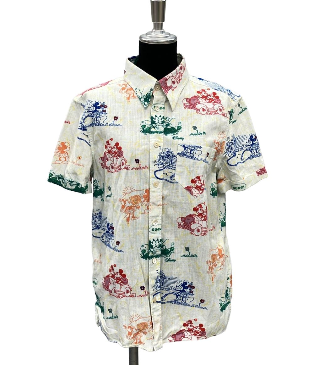 限定美品　GUCCI×Disney21AW ドナルドワッペンチェックシャツ　46 限定美品 GUCCI×Disney21AW ドナルドワッペンチェックシャツ 46 - メルカリ